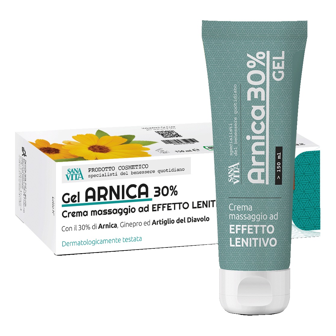 Sanavita Arnica Gel Forte 98% Crema effetto Lenitivo 150 ml