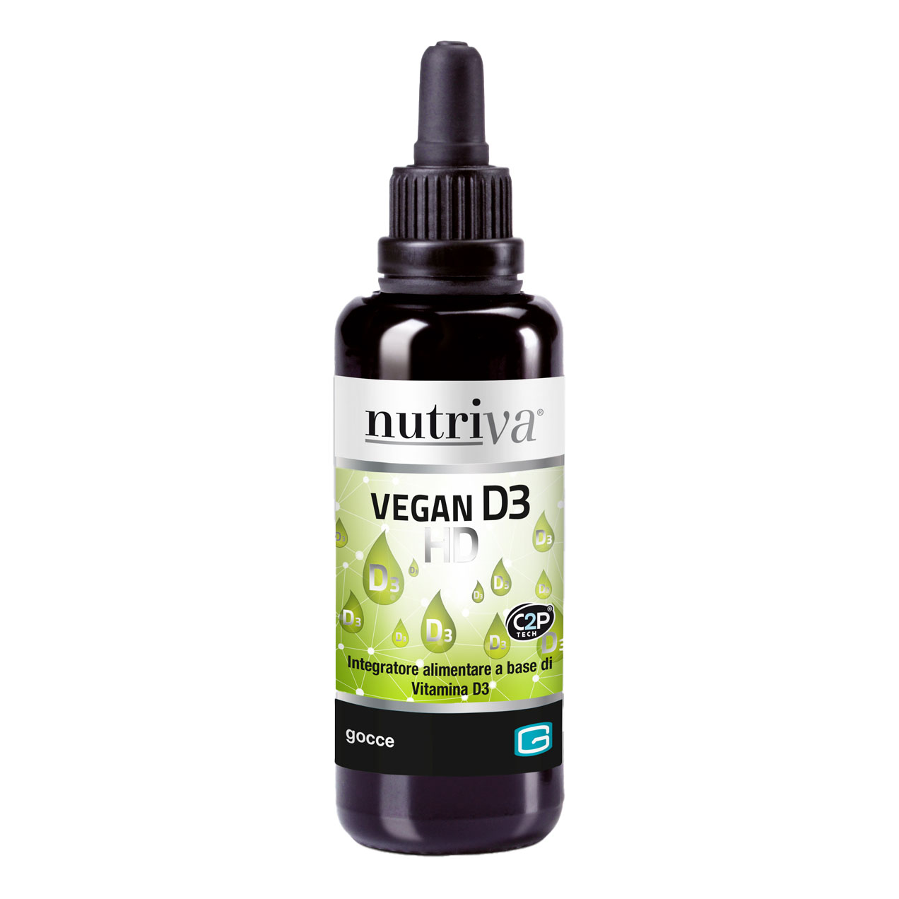 Nutriva Vegan D3 HD Gocce Concentrate Vitamina D3 30 ml