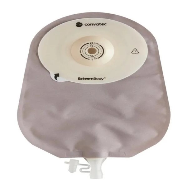 Sacca ileostomia esteem body fondo aperto 4 mm trasparente ritagliabile 10-55 mm 10 pezzi