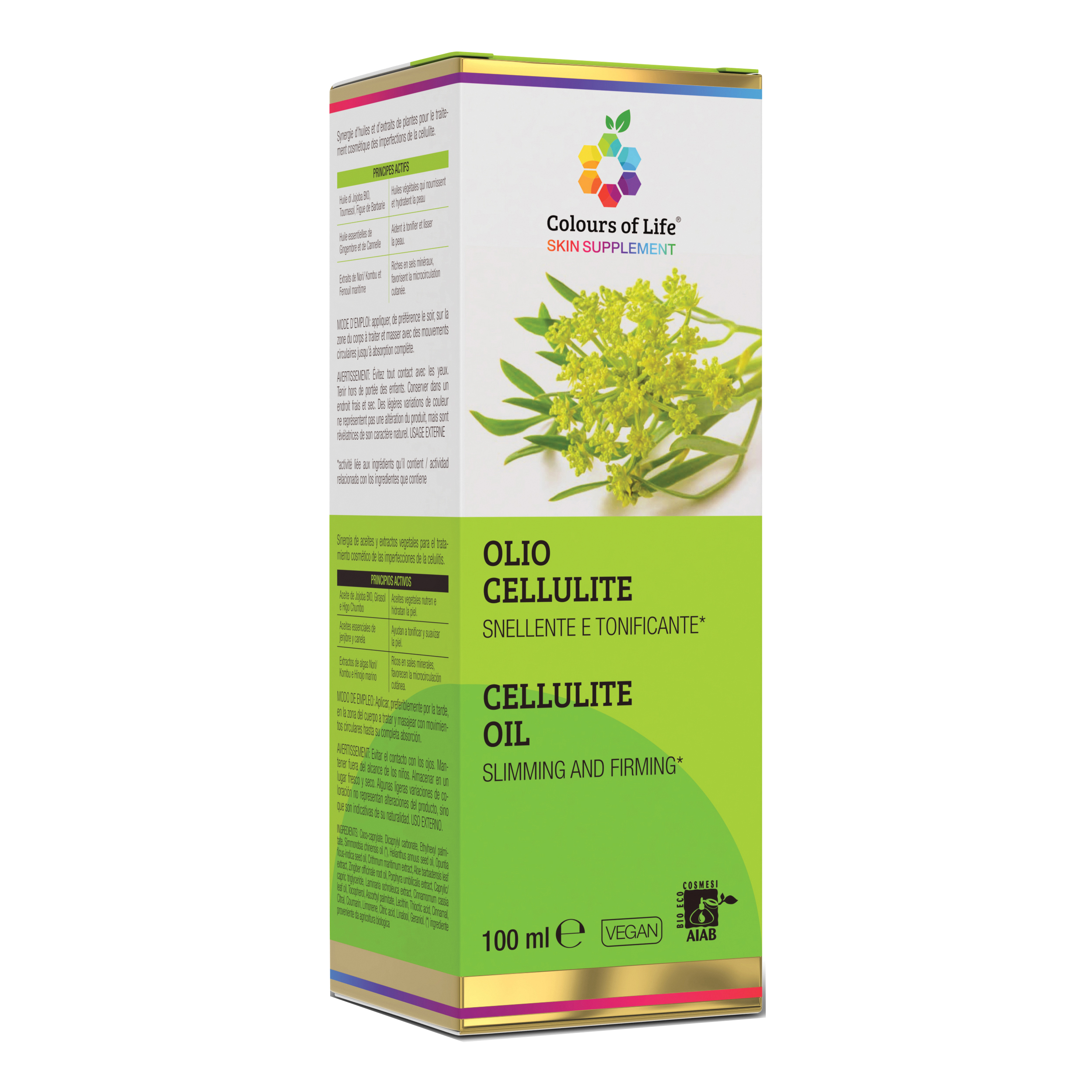Colours of life olio cellulite 100 ml