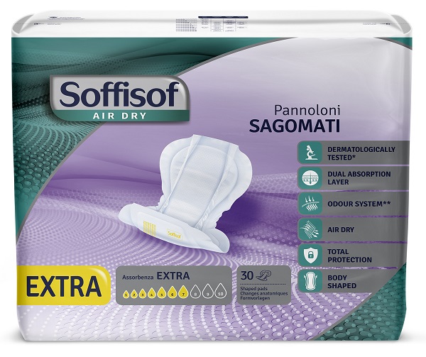 Pannolone soffisof air dry sagomato extra 30 pezzi