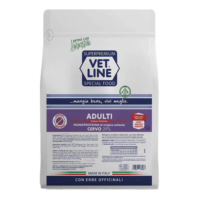 Vet line adulto cervo taglio prezzo 800 g