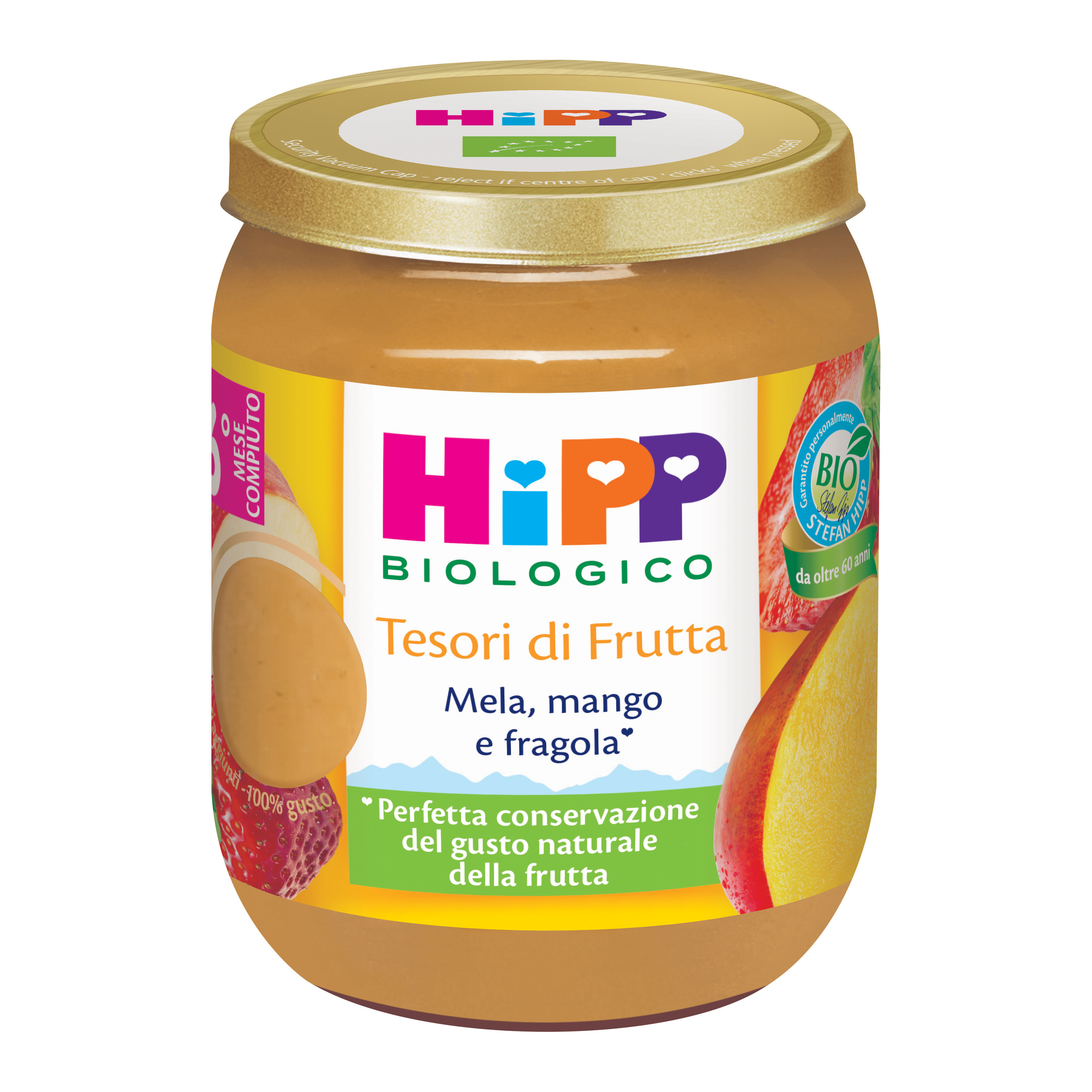 Hipp tesori frutta mela mango fragola 160 g