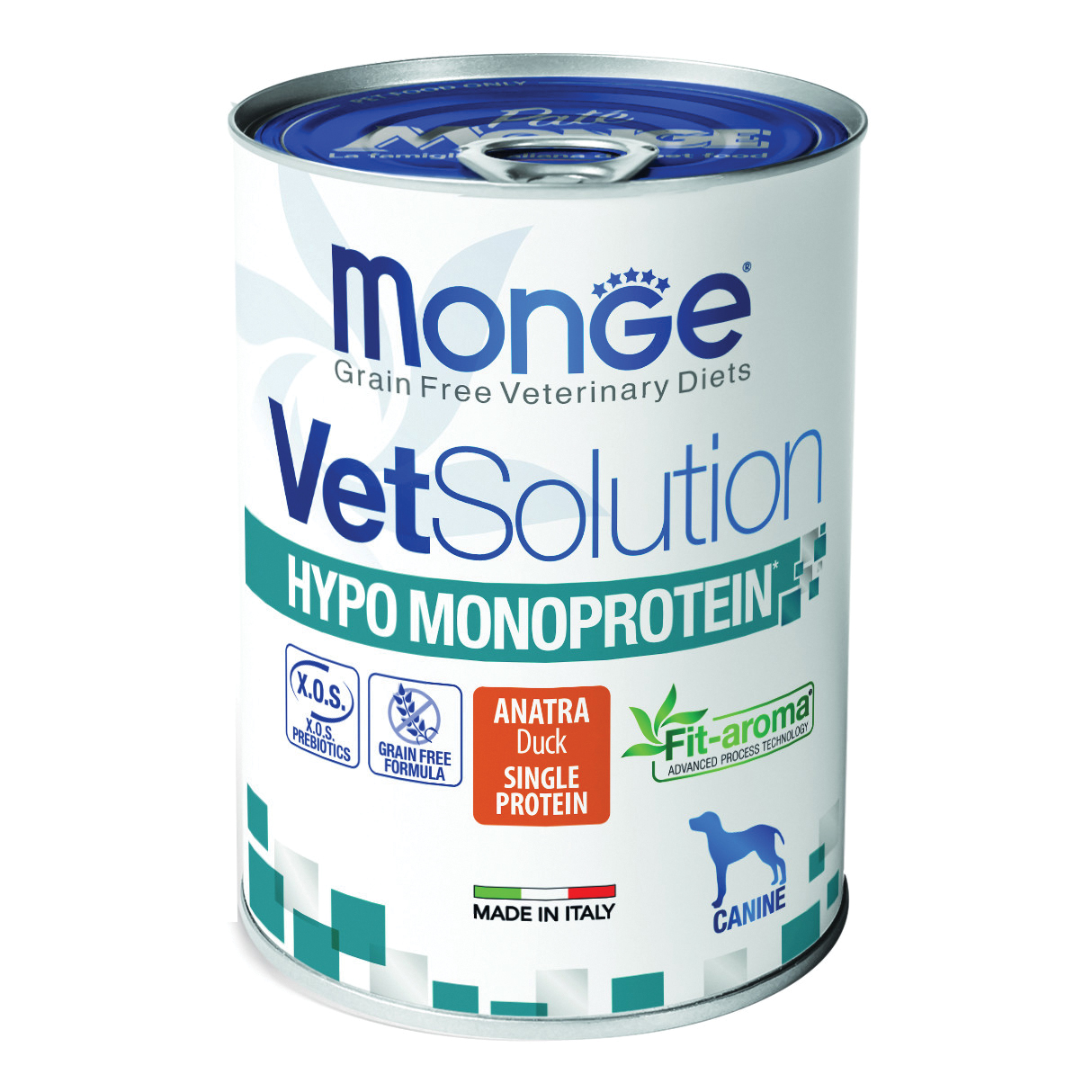 Monge Cane Vet Solution Hypo Monoprotein Anatra Lattina 400 Gr