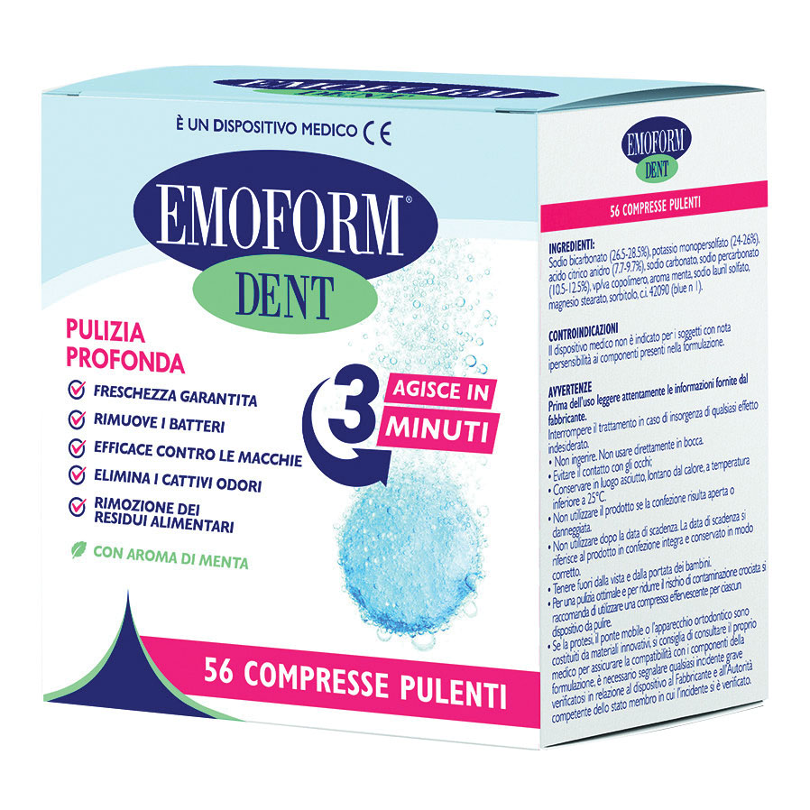 Compresse pulenti emoform dent 56 pezzi