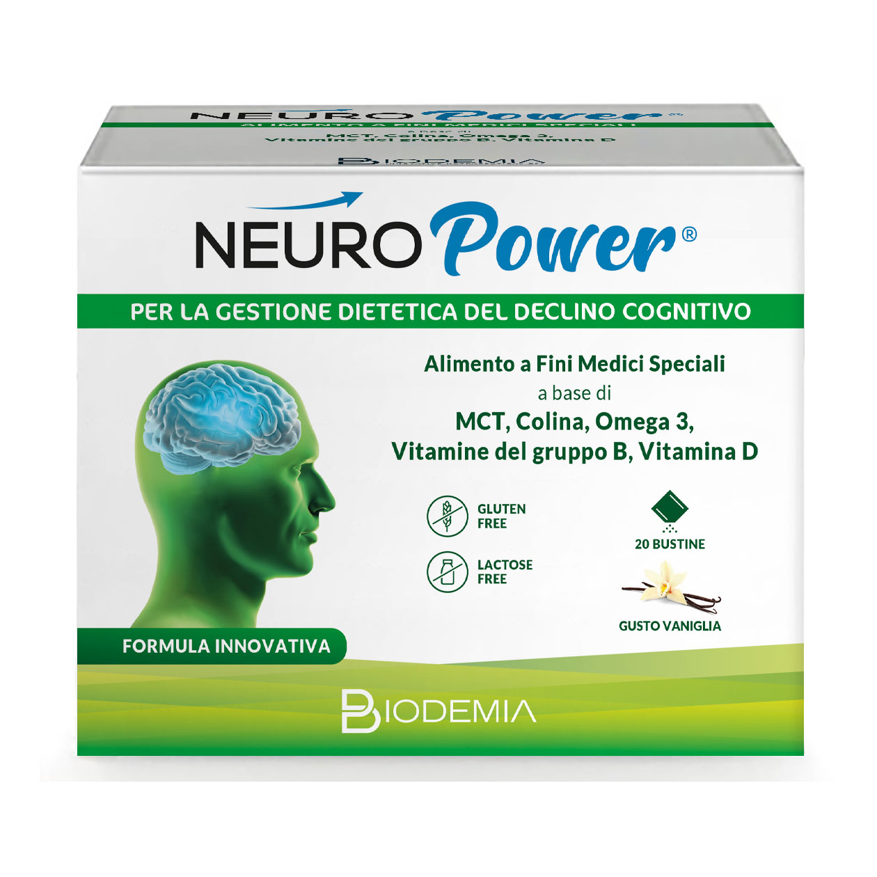 Biodemia Neuropower 20 Bustine Gusto Vaniglia-image