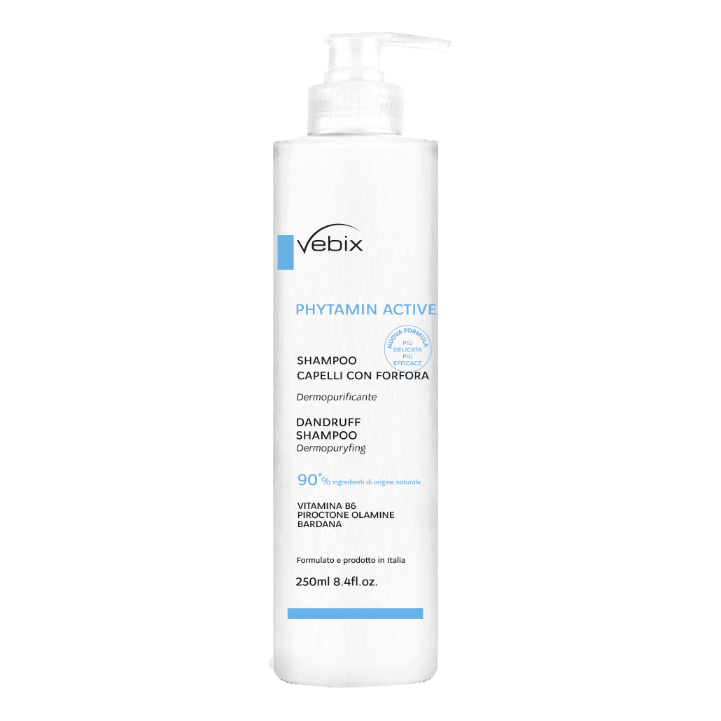 Vebix phytamin active shampoo capelli con forfora dermopurificante 250 ml