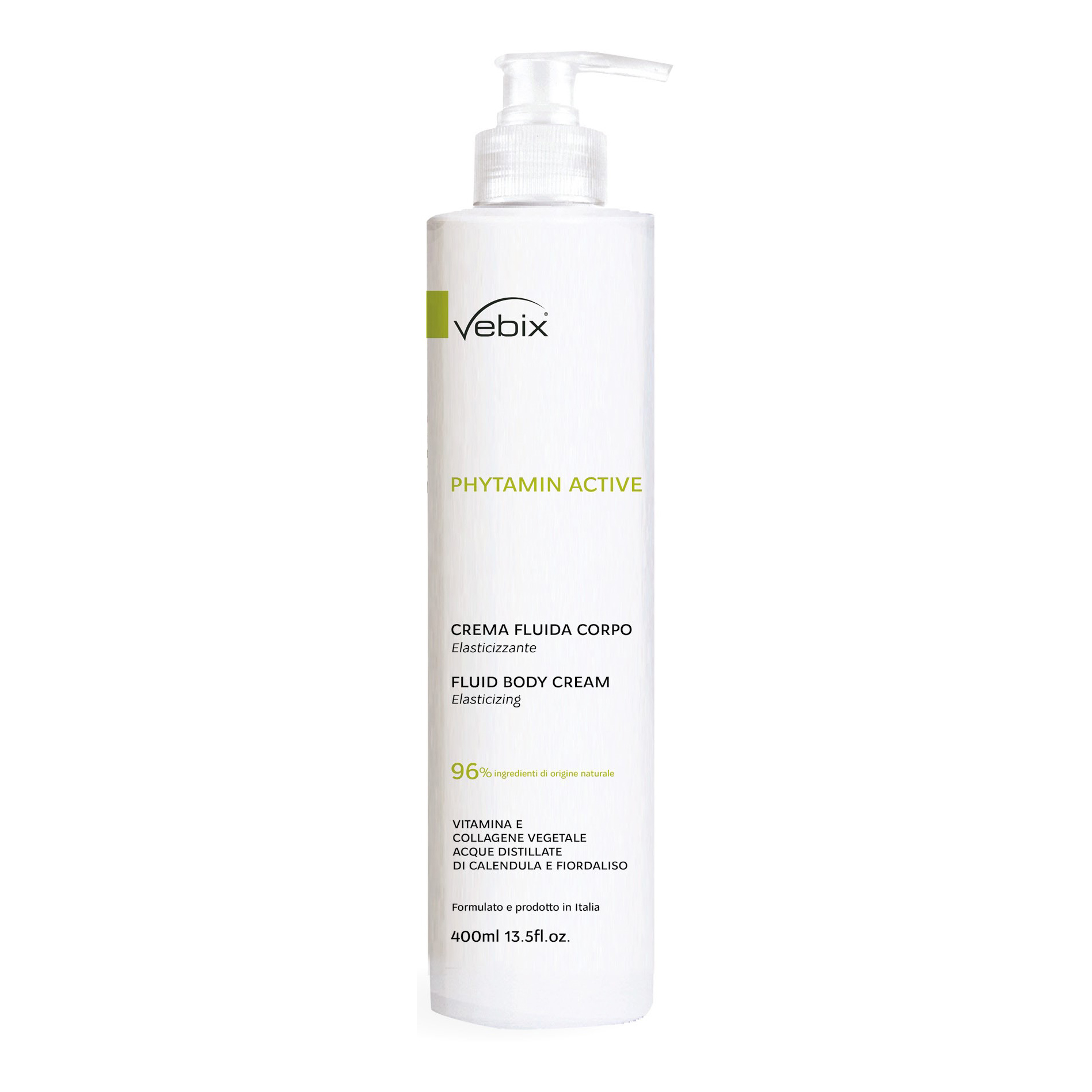 Vebix phytamin active crema fluida corpo elasticizzante 400 ml