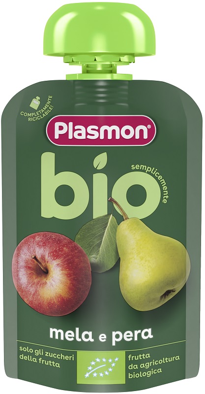Plasmon mela pera bio pouches 100 g
