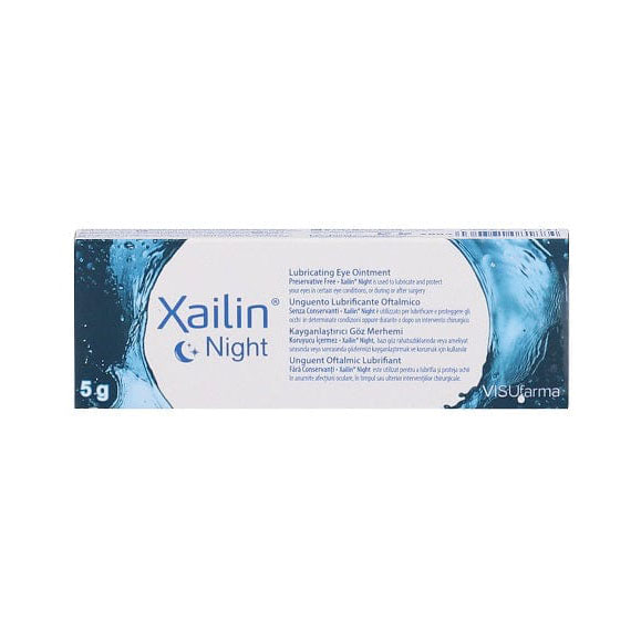 Unguento lubrificante oftalmico xailin night 5 g