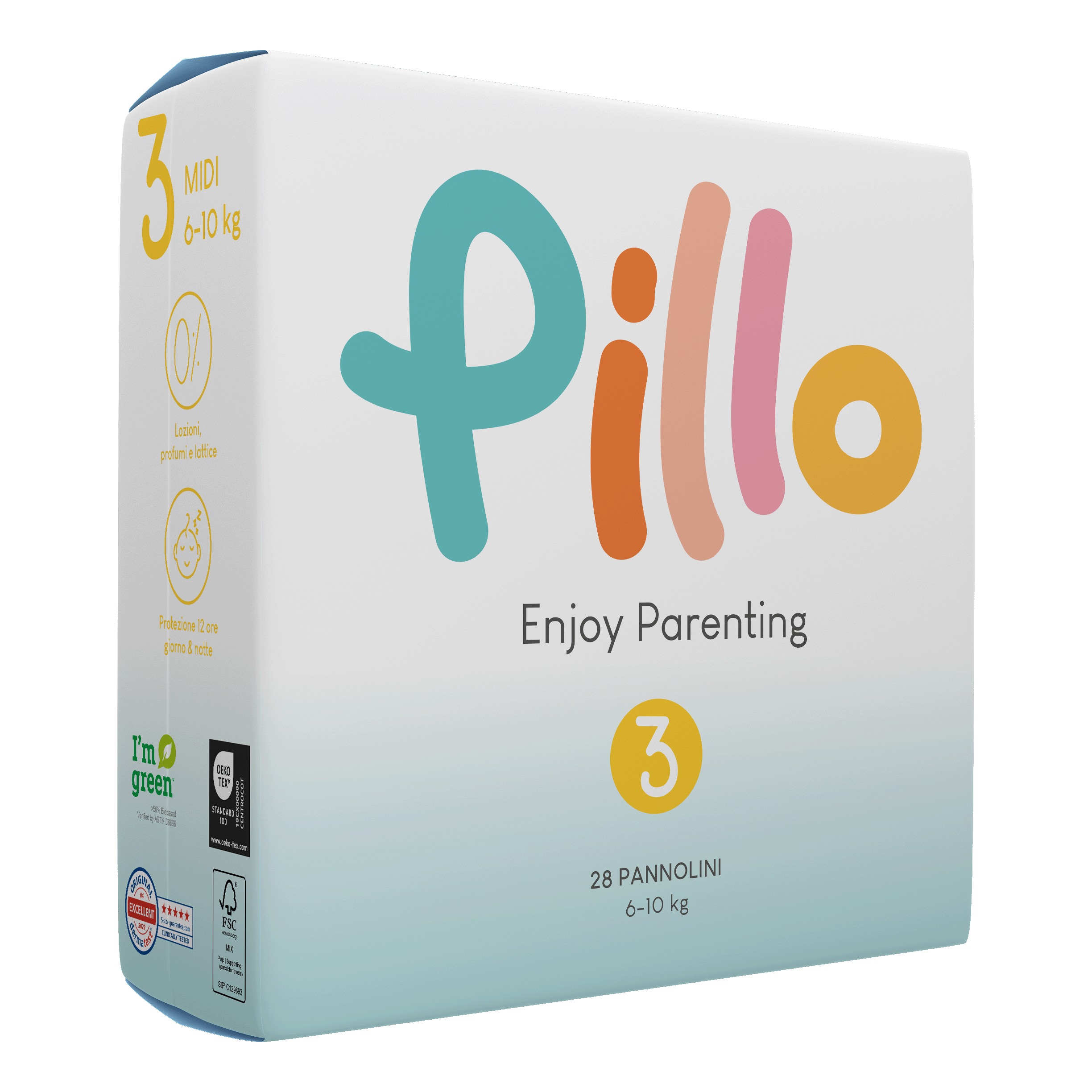 Pillo enjoy pannolini midi 6 10 kg taglia 3 28 pezzi