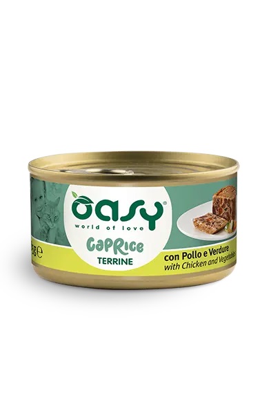 Oasy Gatto Caprice Terrine Adulto Pollo & Verdure 85 Gr