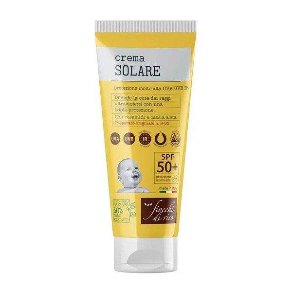 Fiocchi di riso crema solare bimbi 50+ 100 ml