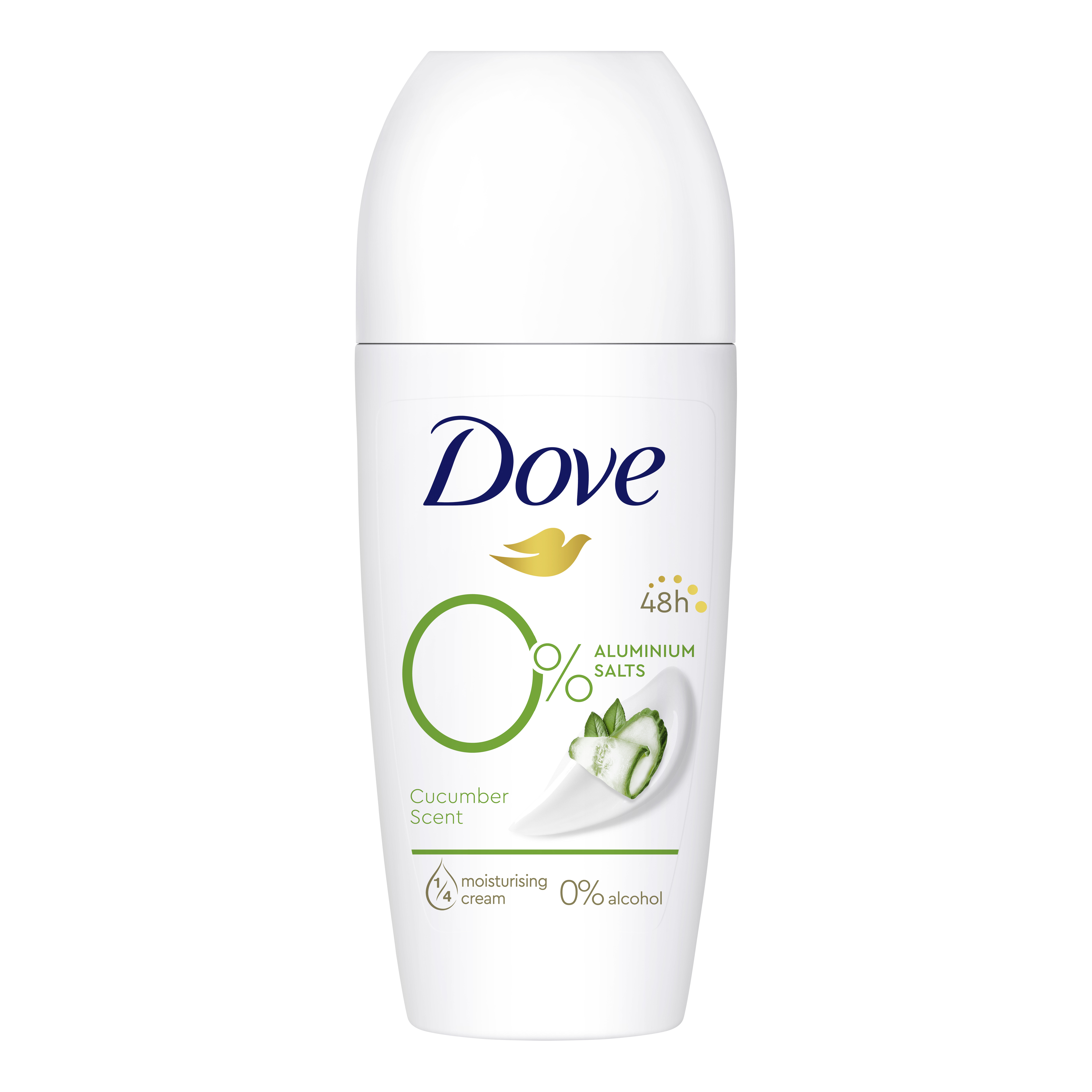 Dove - 0% Cetriolo & Te Verde - Deodorante Roll-On 50 Ml