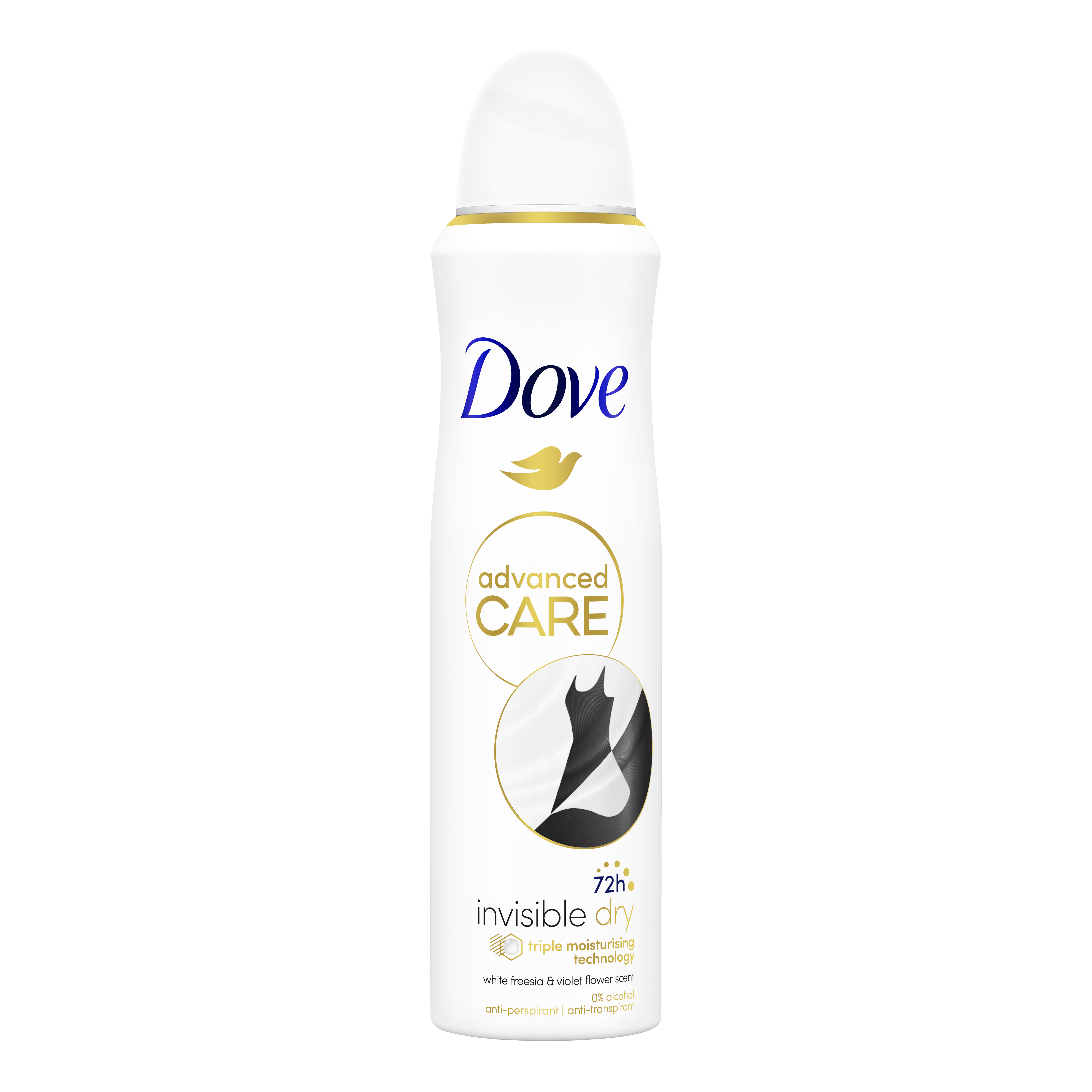 DOVE - Advanced Care Invisible Dry - Deodorante Spray Con Formula Anti-Macchia 150 Ml