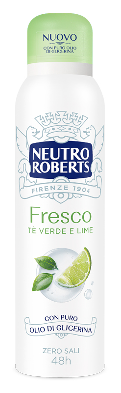 Neutro Roberts - Fresco Tè Verde E Lime - Deodorante Spray 150 Ml