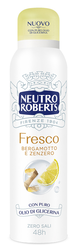 Neutro Roberts - Fresco Bergamotto E Zenzero - Deodorante Spray 150 Ml