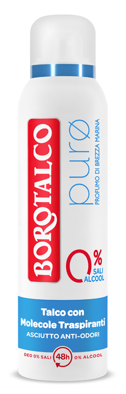 BOROTALCO - Puro - Deodorante Profumo di Brezza Marina 150 ml Spray