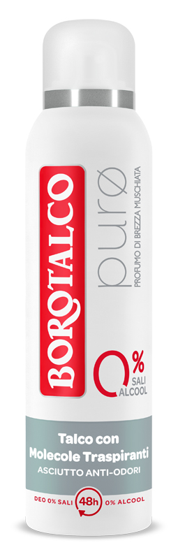 BOROTALCO - Puro - Deodorante Profumo di Brezza Muschiata 150 ml Spray