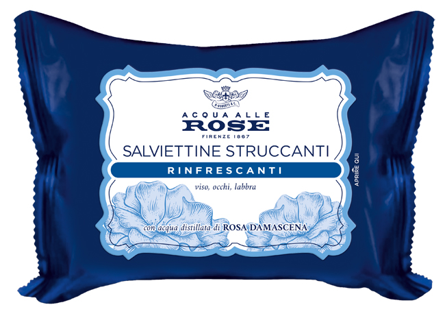 Acqua Alle Rose Salviettine Struccanti Rinfrescanti 20 Pezzi