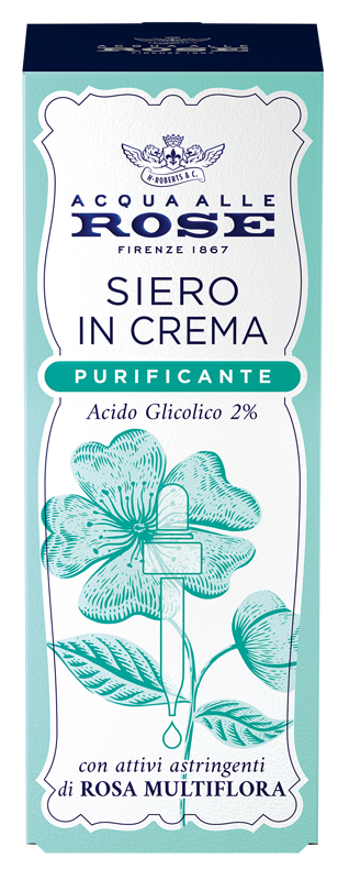 Acqua alle rose siero in crema purificante 30 ml