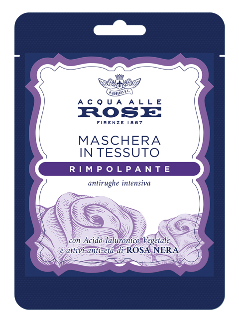 Acqua alle rose maschera viso in tessuto rimpolpante