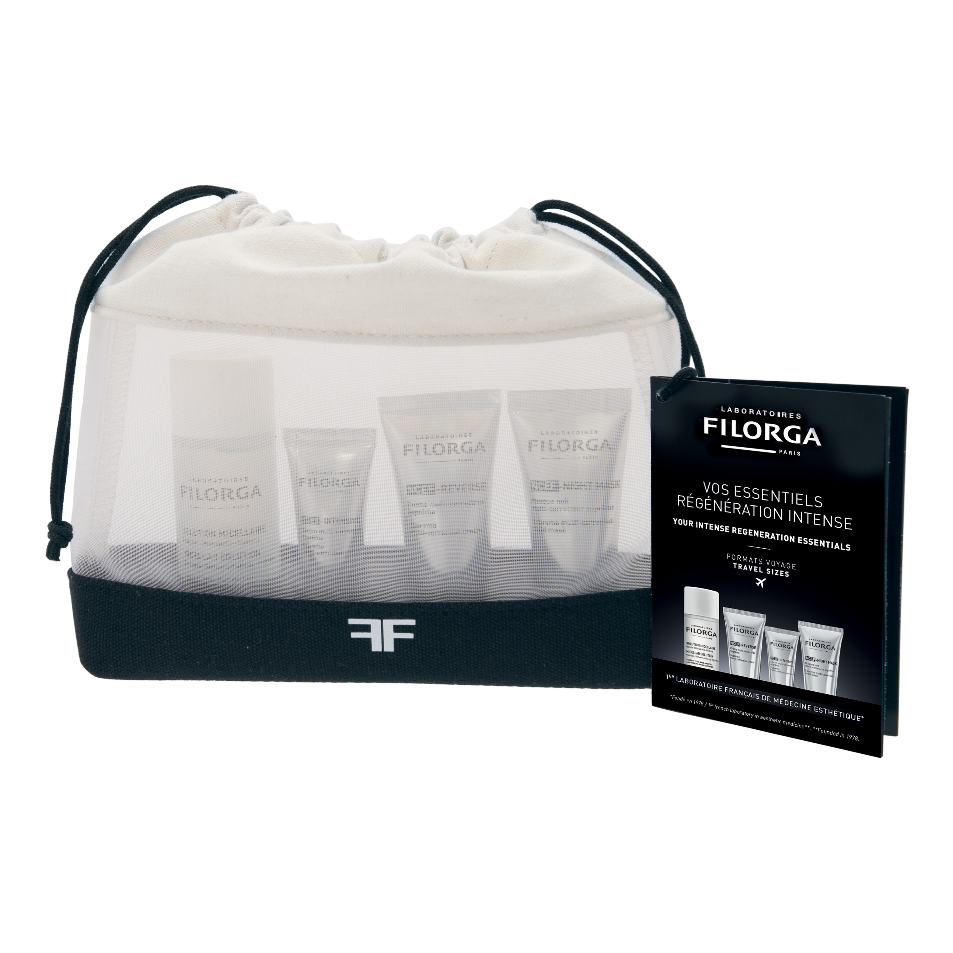 Filorga discovery kit renewal 1 soluzione micellare 50 ml + 1 ncef reverse crema 15 ml + 1 ncef intensive 15 ml + 1 ncef night mask 15 ml