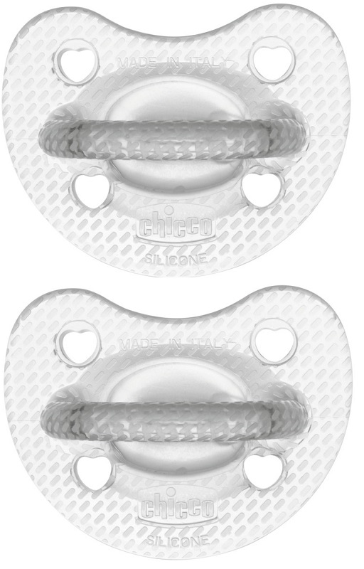 Chicco gommotto silicone crystal 2-6 mesi 2 pezzi