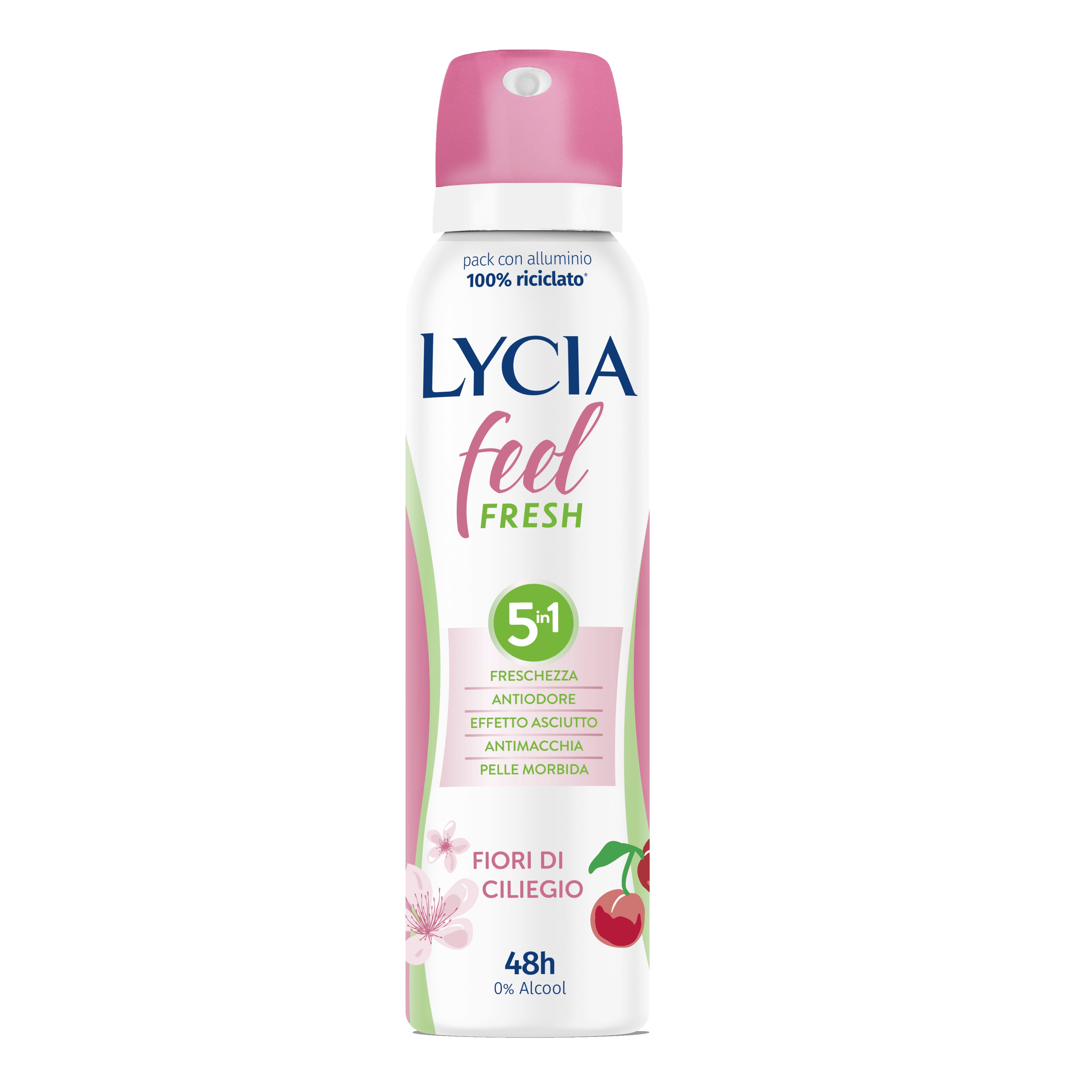 LYCIA - Feel Fresh Fiori di Ciliegio - Deodorante 150 ml Spray