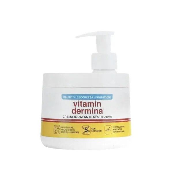 Vitamindermina crema idratante restitutiva pompa 400 ml