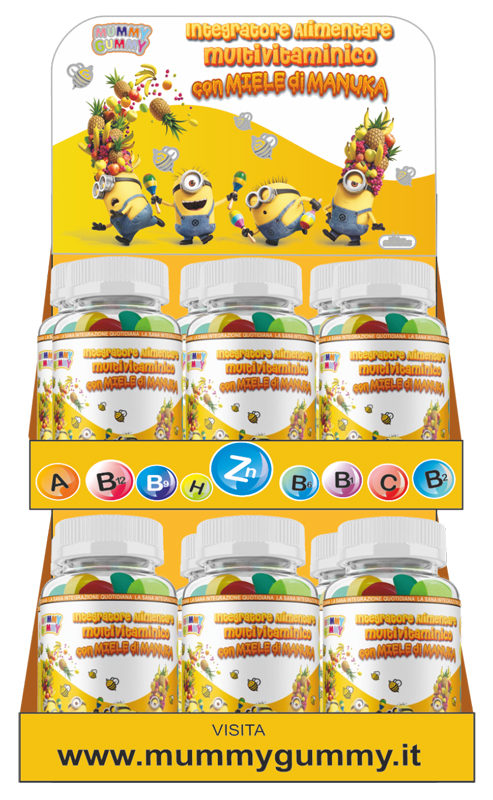 Mummygummy multivitaminico con miele di manuka 60 compresse