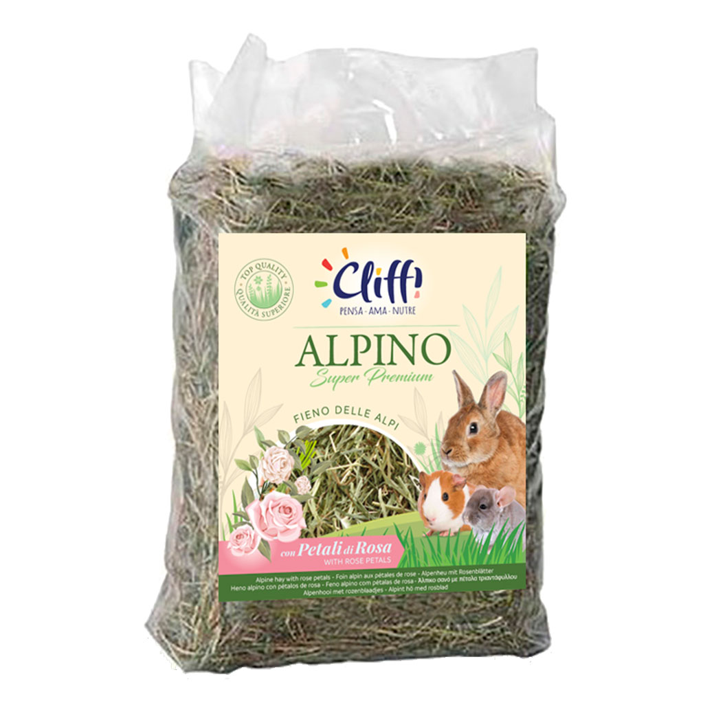 Cliffi fieno con petali di rosa 500 g
