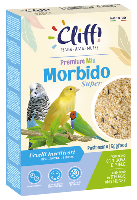 Cliffi morbido super 300 g pastoncino uccelli ganivori con uova