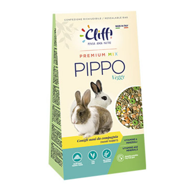 Cliffi pippo veggy selection 800 g conigli nani con ortaggi