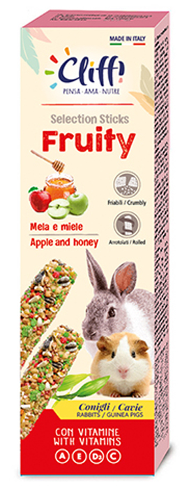 Cliffi sticks conigli cavie fruity 110 g