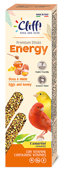 Cliffi sticks pappagalli con uova e miele energy 150 g pcoa424