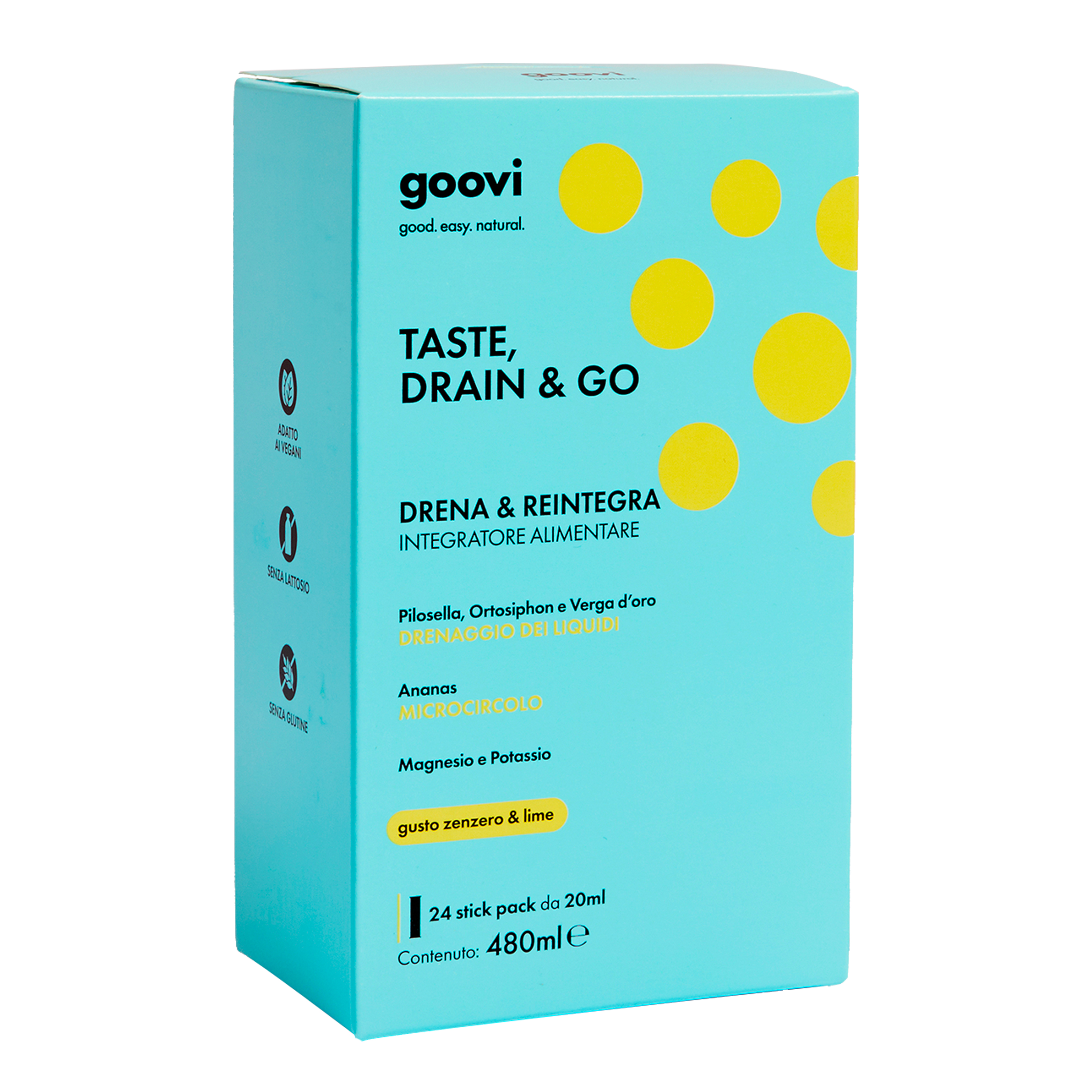 Goovi drenante zenzero&amp;lime 24 stick pack