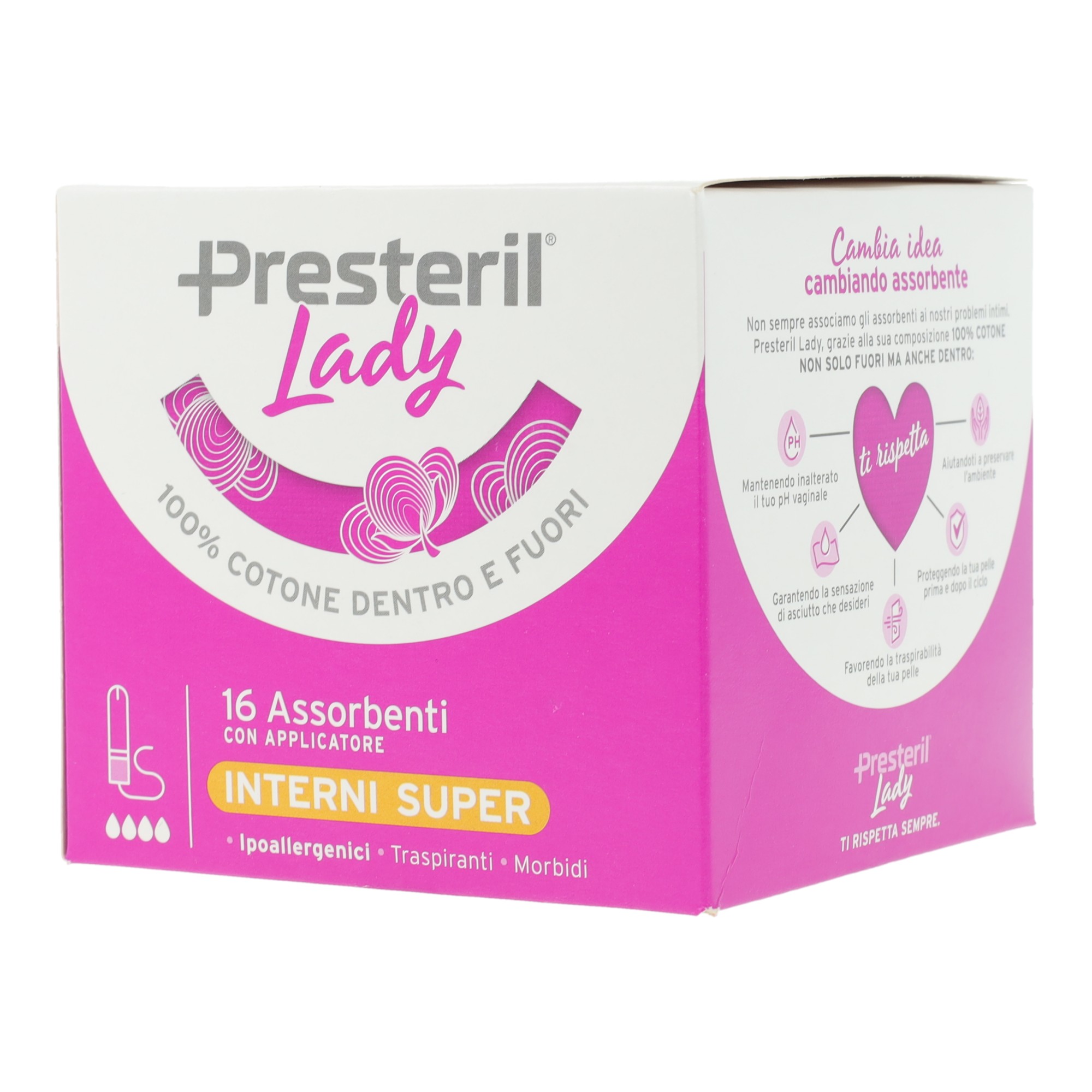 Lady presteril assorbente interno compact super plus 16 pezzi