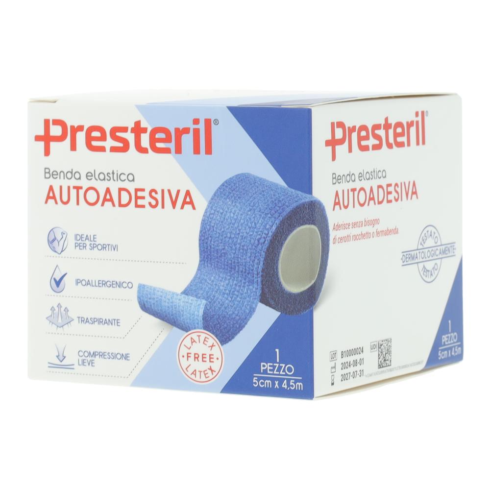 Benda elastica autoadesiva latex free presteril cm 5x4,5 m tesi blu