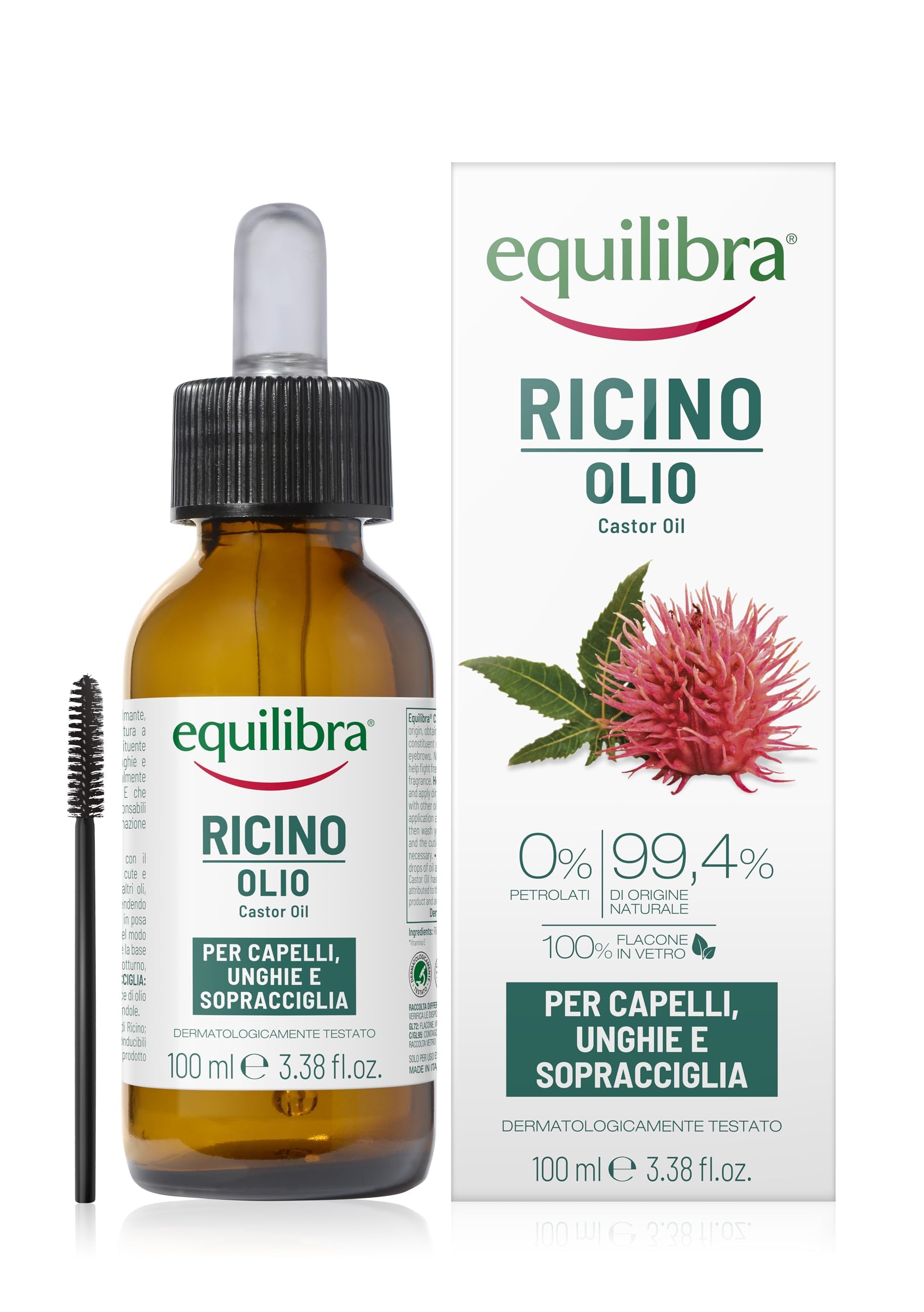 Equilibra Olio Di Ricino Capelli Unghie Sopracciglia 100 Ml-image
