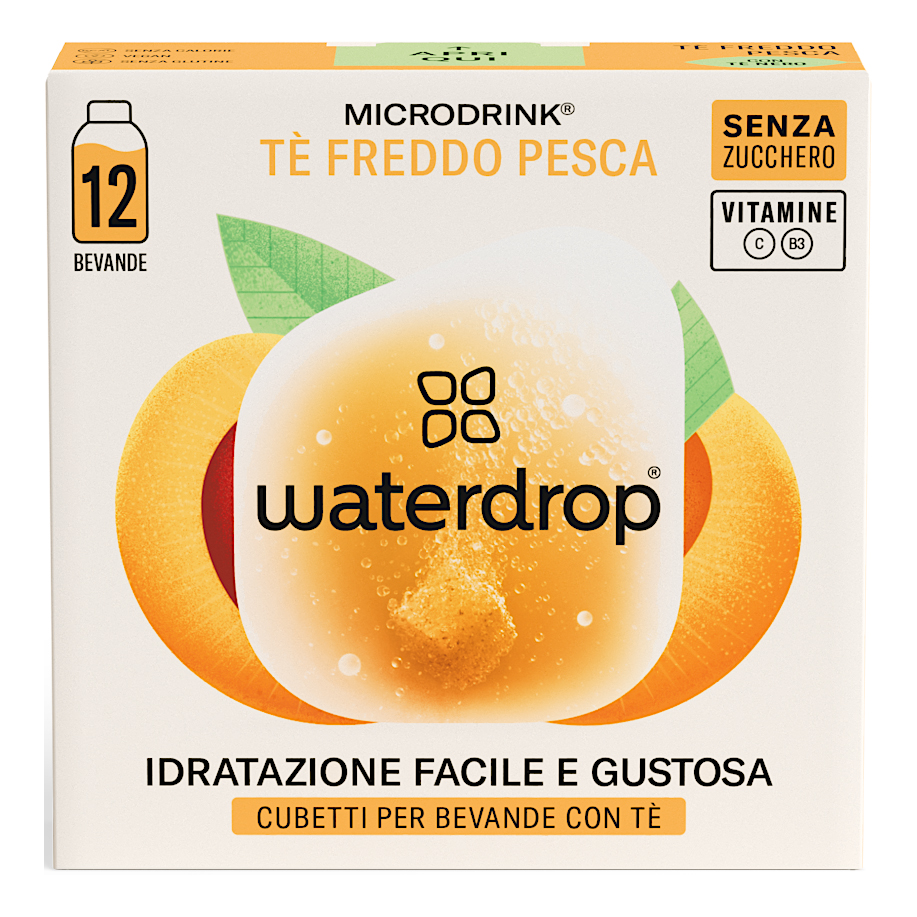 Waterdrop ice tea pesca 12 cubetti