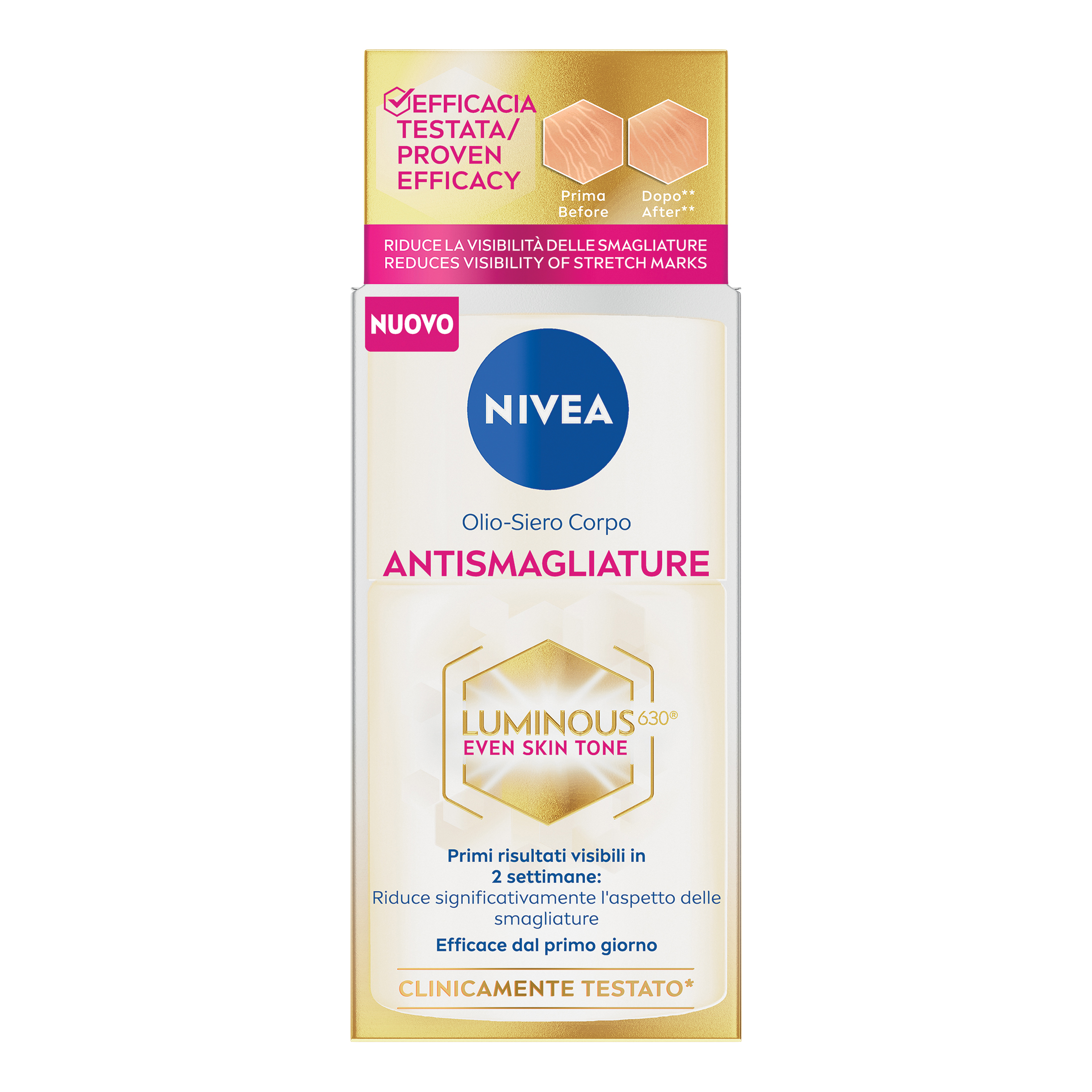 Nivea Luminous Olio Siero Anti Smagliature 100 Ml
