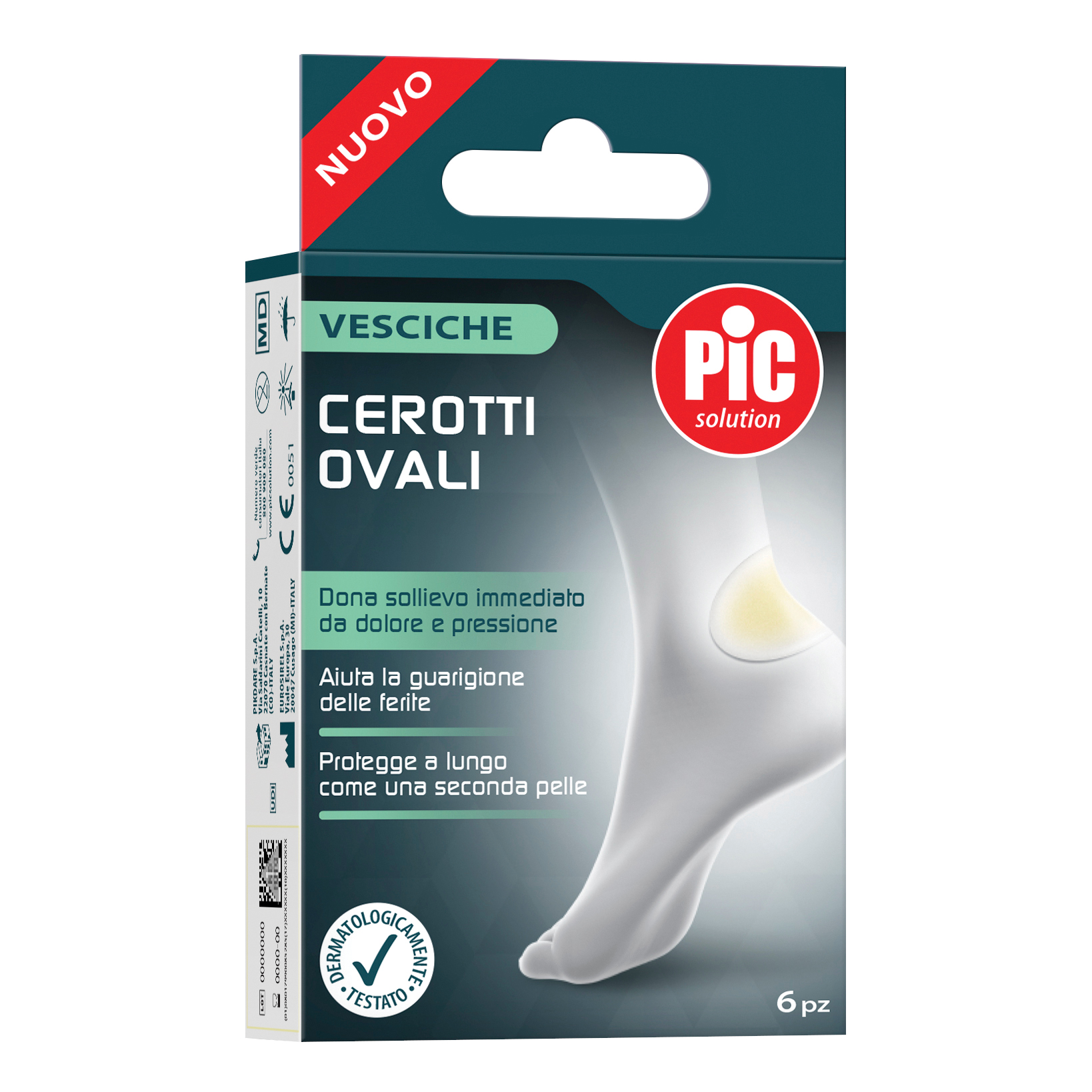 Pic Solution Cerotti Ovali Per Vesciche 44x69mm 6 Pezzi