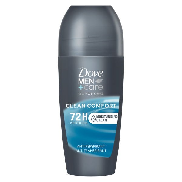 DOVE - Men +Care Advanced Clean Comfort - Deodorante Antitraspirante Roll-On 50 Ml