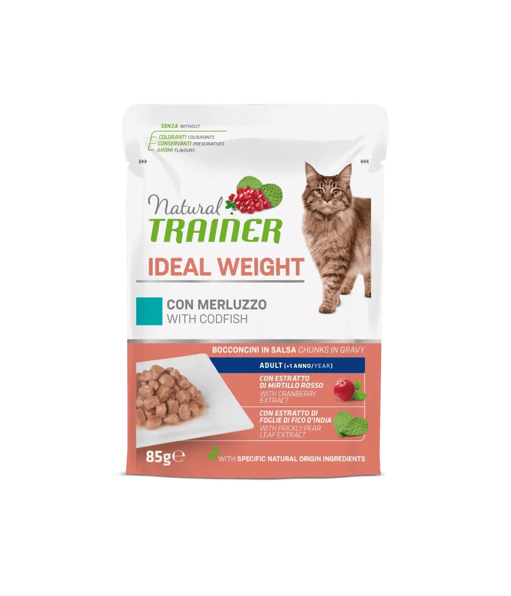 Trainer Gatto Natural Ideal Weight Merluzzo 85 Gr
