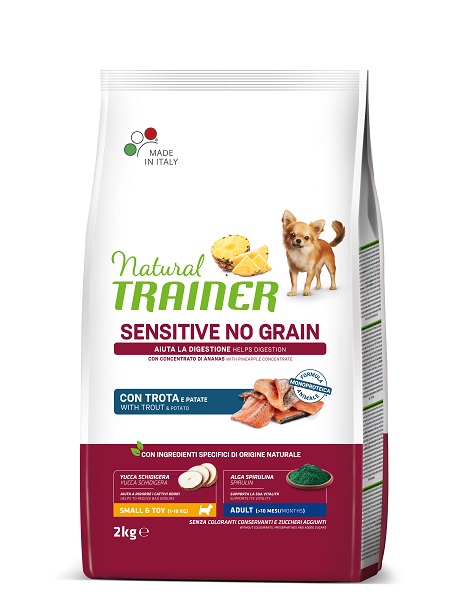 Trainer Cane Natural Sensitive No Grain Adulto Mini Trota 2 Kg