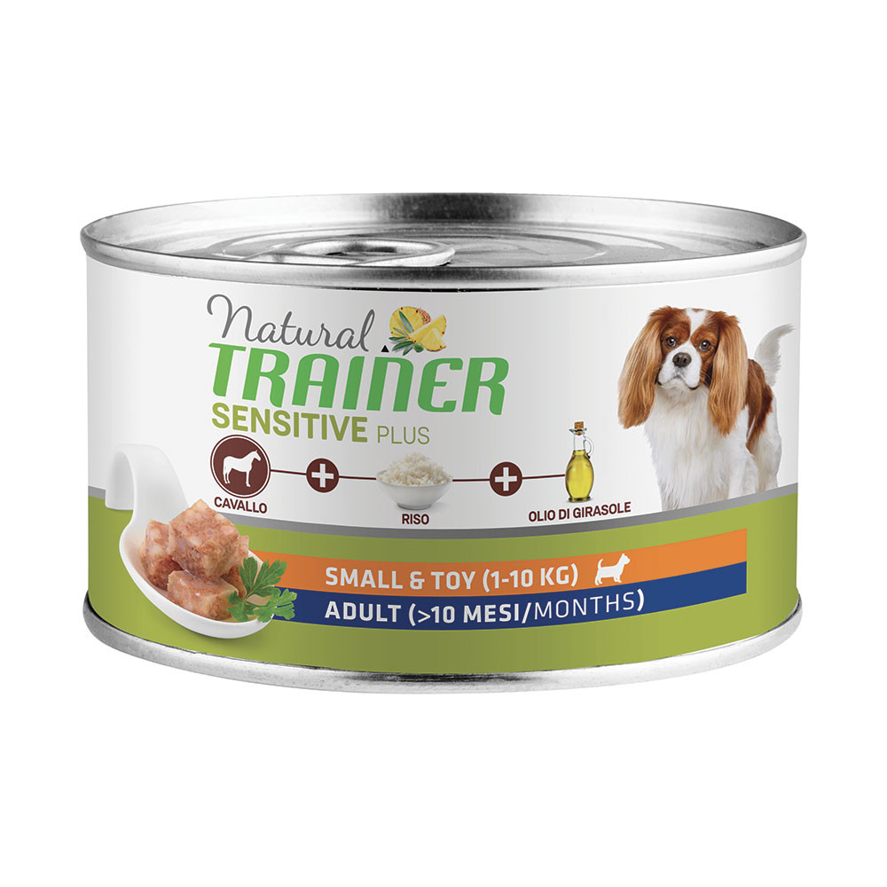 Trainer Cane Natural Sensitive Plus Adulto Mini Cavallo &amp; Riso 150 Gr