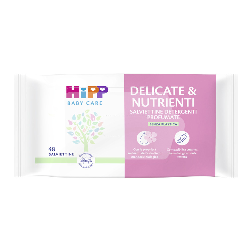 Hipp Salviettine Delicate &amp; Nutrienti 48 Pezzi