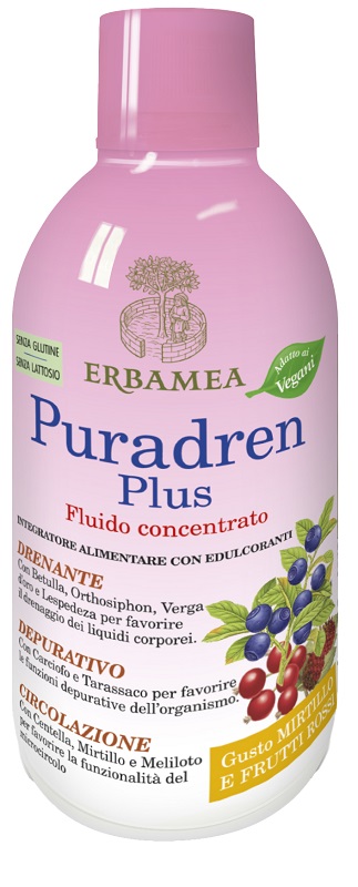 Erbamea Puradren Plus Mirtillo e Frutti Rossi 500 ml