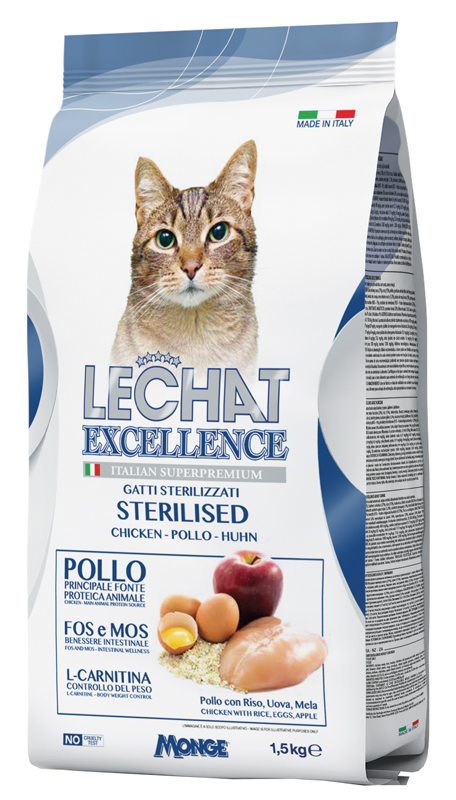 Lechat Excellence Sterilised Pollo 1,5 Kg